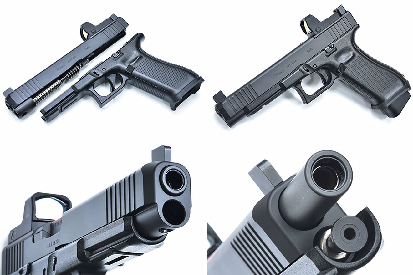 GUARDER G34 CNCスライドw/ スチールアウターバレル for 東京マルイ GBB G17Gen5 MOS [スライド材質：アルミ / スチール]