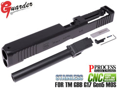 GUARDER G34 CNCスライドw/ スチールアウターバレル for 東京マルイ GBB G17Gen5 MOS [スライド材質：アルミ / スチール]