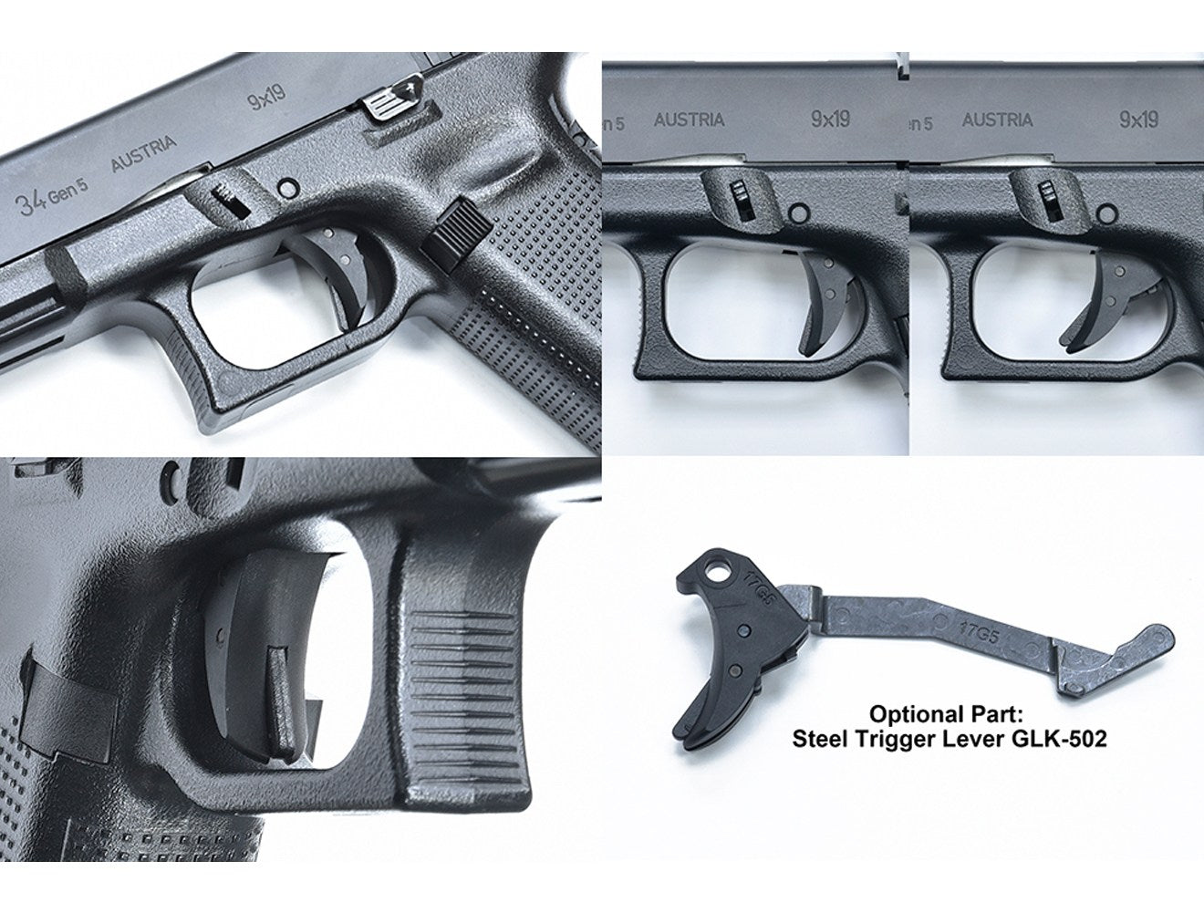 GUARDER スタンダードトリガー for マルイ G17Gen5 MOS