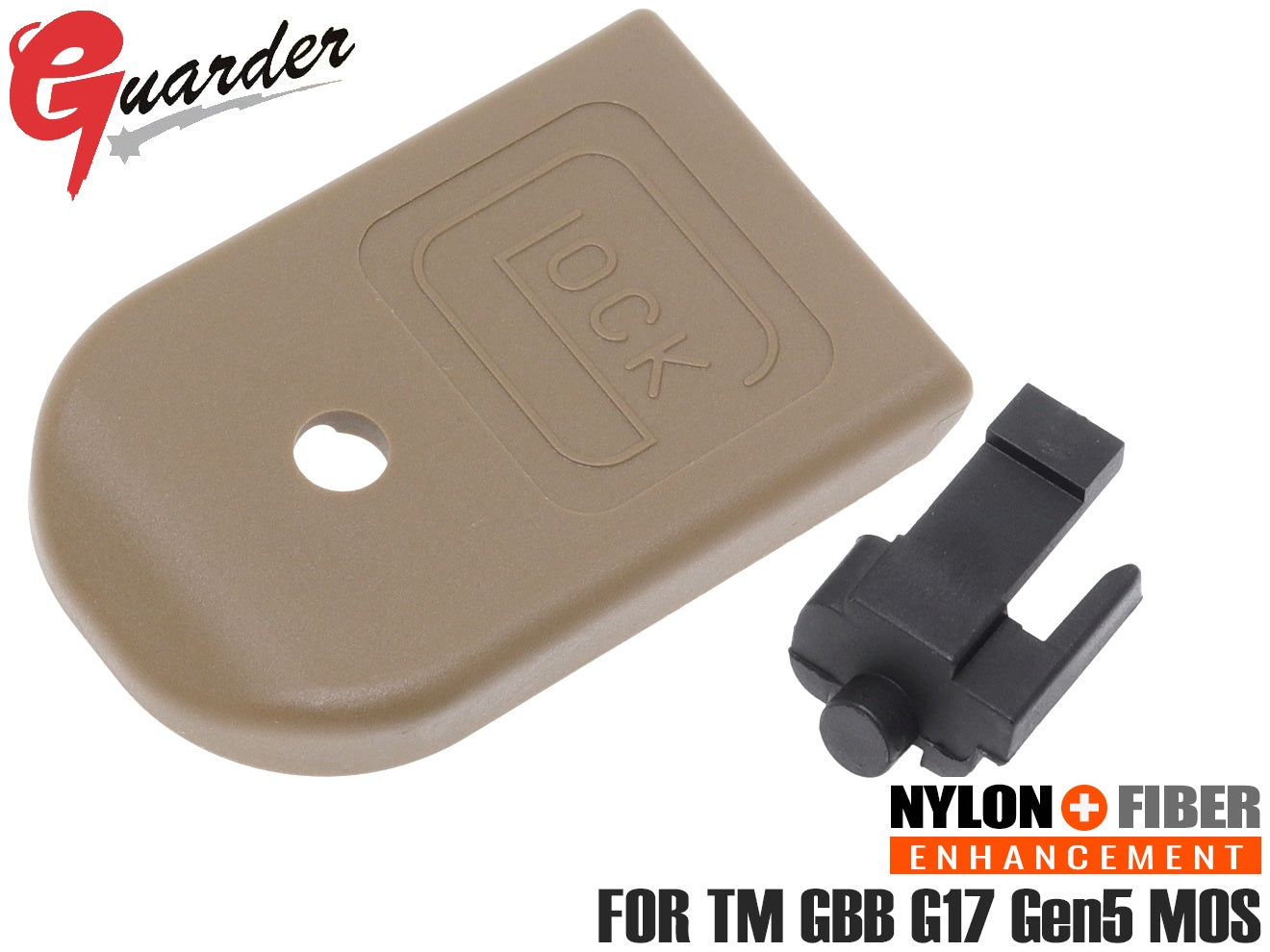 GUARDER Gen5 スタンダード マガジンベース for マルイ GBB GLOCKシリーズ [カラー：BK / FDE]