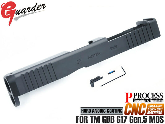GUARDER G45 Gen5 アルミCNCスライド for 東京マルイ GBB G17 Gen5 MOS [材質：アルミ合金 / スチール]