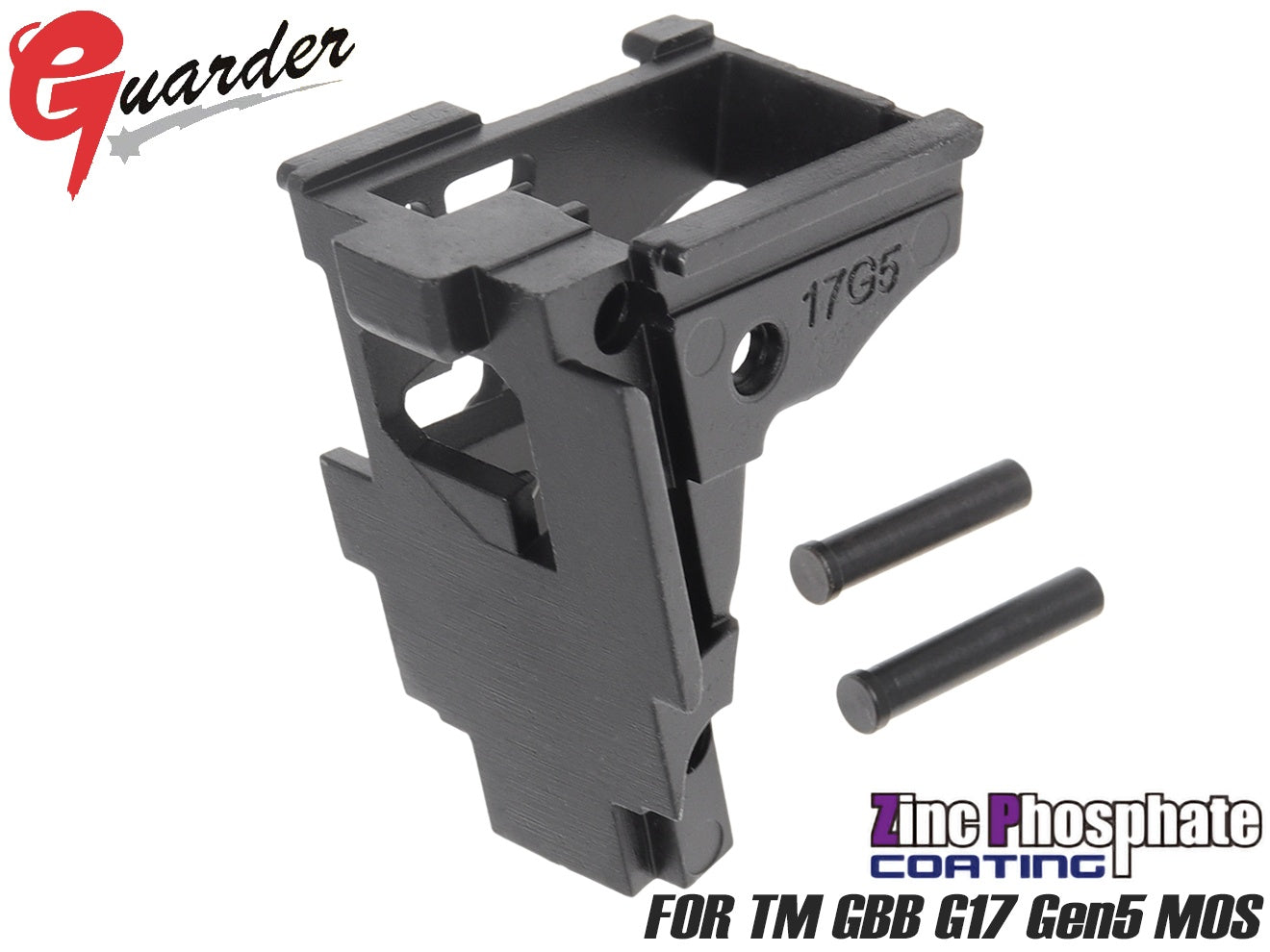 GUARDER オリジナルタイプ リアシャーシ for マルイ G17 Gen5 MOS [セット内容：シャーシ単体 / フルセット]