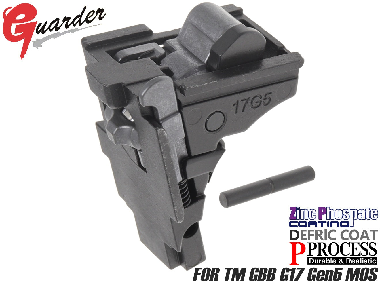 GUARDER オリジナルタイプ リアシャーシ for マルイ G17 Gen5 MOS [セット内容：シャーシ単体 / フルセット]