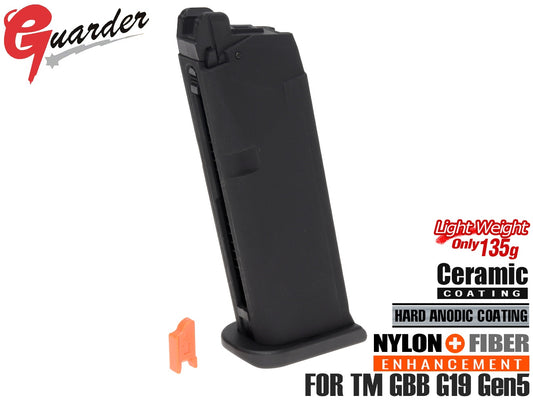 GUARDER ライトウェイト アルミマガジン Gen5 [東京マルイ GBB G19Gen5用]