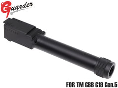 GUARDER スチールCNC スレッドアウターバレル 14mmCCW [東京マルイ GBB G19 Gen5用]