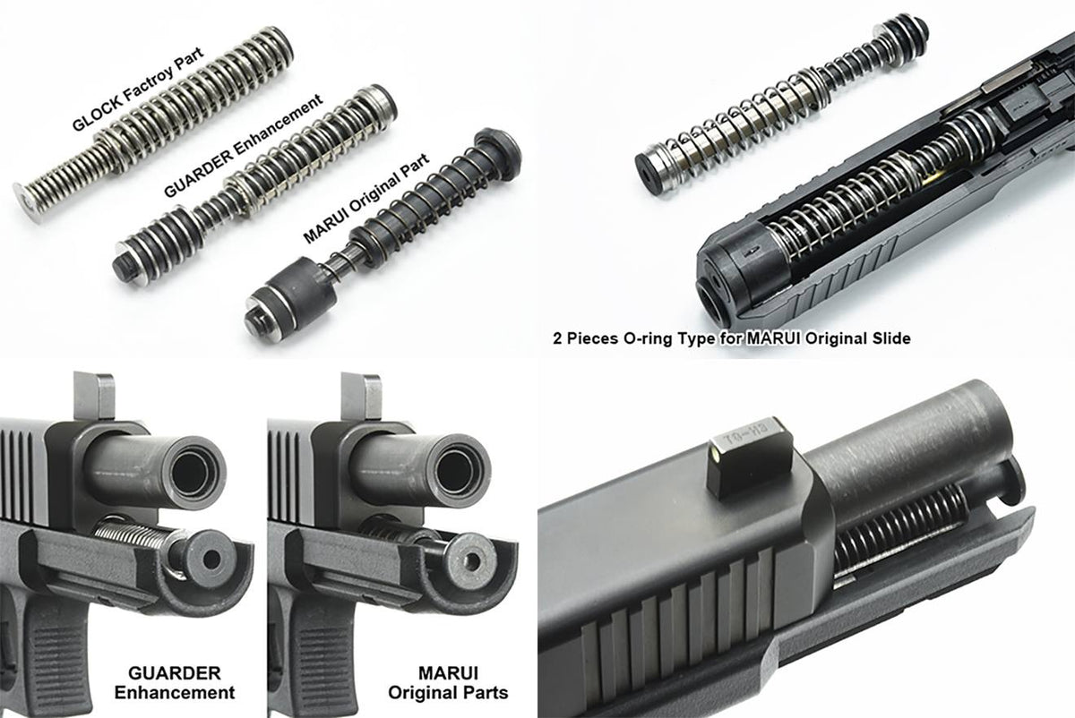 GUARDER ナイロン リコイルスプリングガイドセット w/強化スプリング 2way 東京マルイ GLOCK Gen5用 [適合機種：G17 Gen5 / G19 Gen5]