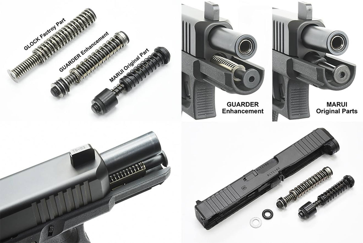 GUARDER ナイロン リコイルスプリングガイドセット w/強化スプリング 2way 東京マルイ GLOCK Gen5用 [適合機種：G17 Gen5 / G19 Gen5]