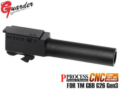 GUARDER スチールCNC アウターバレル NFS216 for マルイ G26 [カラー：ブラック / ゴールド / シルバー]