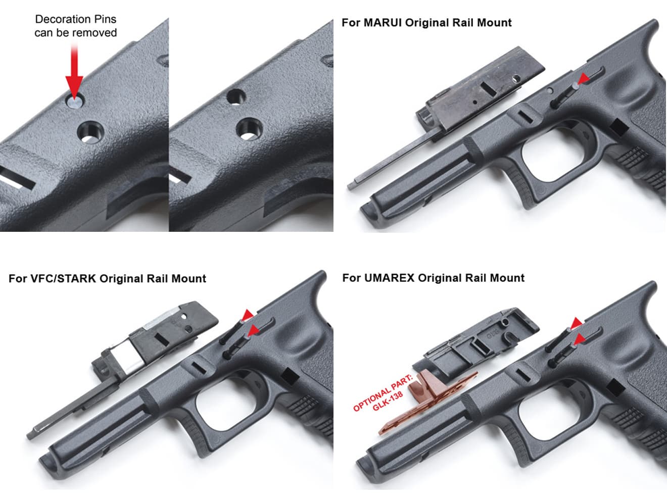 【今季特売】Bomber Apex Type Trigger GUARDER Guns Modify GLOCK agency arms フルカスタム NOVA G17 東京 マルイ グロック １７ flip dot ステンレス ガスガン