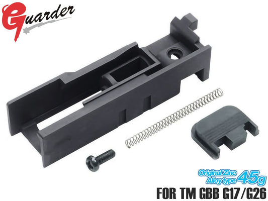 GUARDER 亜鉛 ダイキャスト ノズルハウジング for 東京マルイ GBB GLOCKシリーズ [適合機種：G17・G22・G26・G34(Gen3) / G18C / G19（Gen3） / G17・G19(Gen4)]
