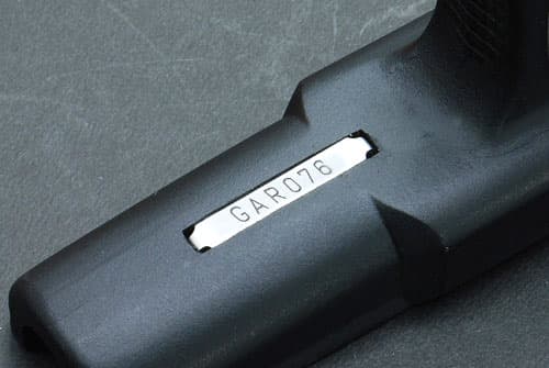GUARDER ステンレス シリアルNo.タグ EARLY TYPE 東京マルイ GBB GLOCK用 マーキング[マーキング：G17 / プレーン / G18C / G19 / G23 / FBI]