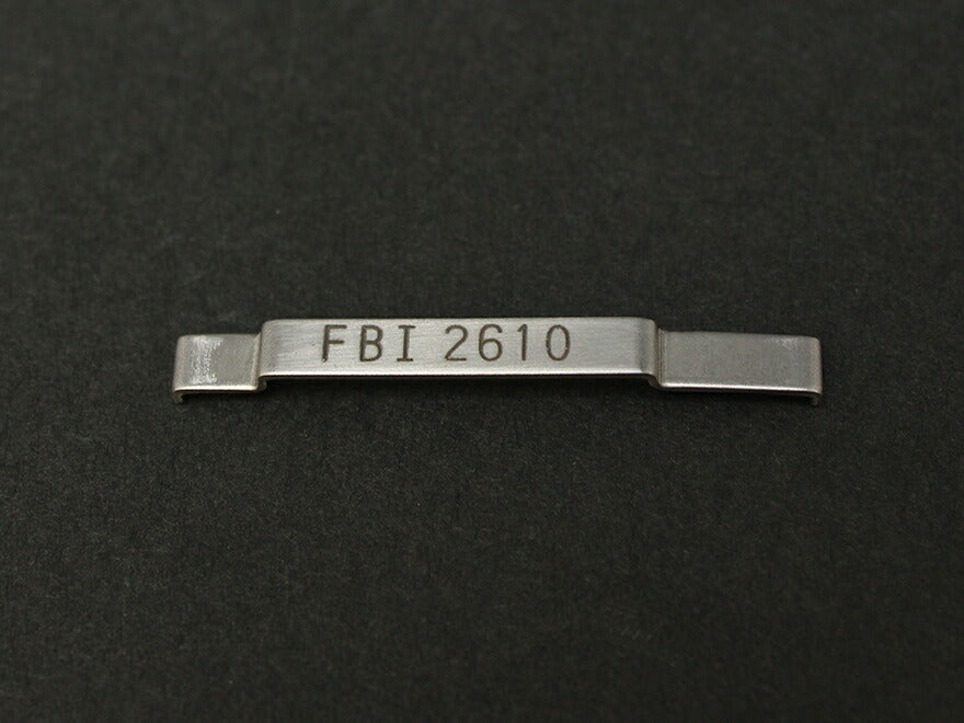 GUARDER ステンレスシリアルナンバータグ 東京マルイ GBB GLOCK用 マーキング[マーキング：G17 / プレーン / G18C / G19 / G23 / FBI]