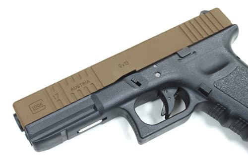 GUARDER G17 カスタム アルミスライド 東京マルイ GBB G17用 [カラー：ブラック / TAN]