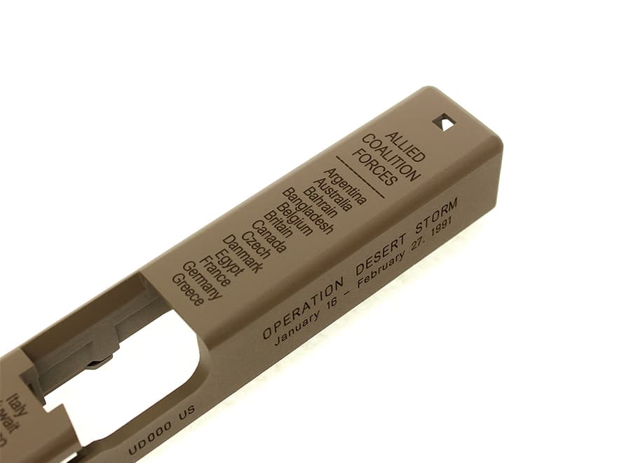 GUARDER デザートストーム アルミスライド 東京マルイ GBB G17用 [カラー：ブラック / シルバー / Cerakote FDE]