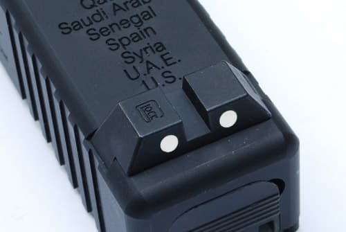 GUARDER スチールナイトサイト 東京マルイ GBB G17用 [ドットカラー：グリーン / ホワイト]