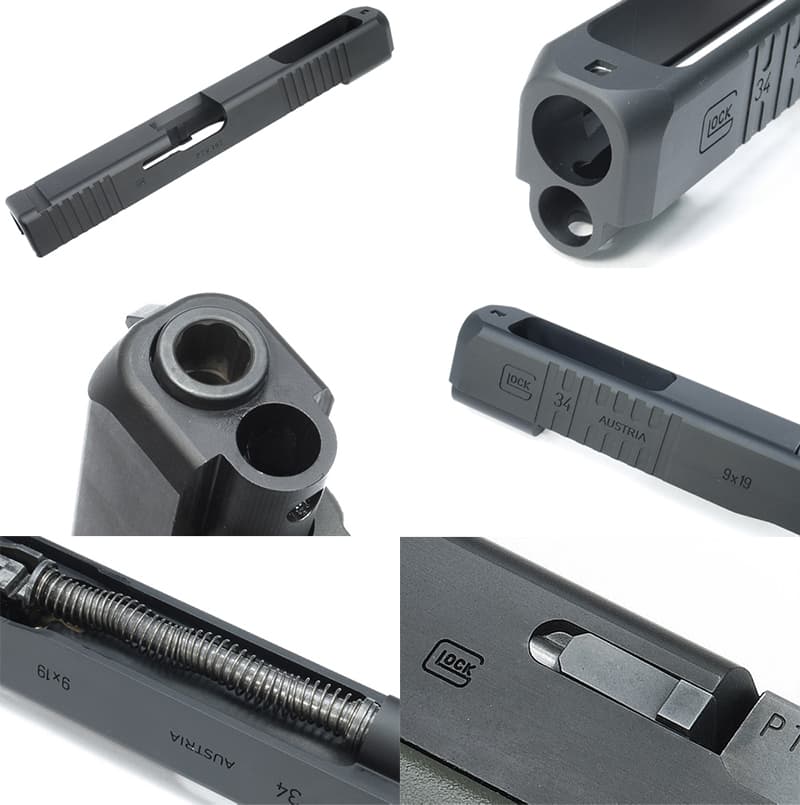 GUARDER G34 CNC A6061スライド&スチールバレルキット 東京マルイ GLOCK 17用 [デザイン：STD / カスタム]