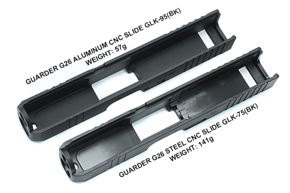 GUARDER CNC カスタムスライドキット for マルイ G26 [材質：スチール
