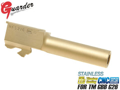 GUARDER スチールCNC アウターバレル NFS216 for マルイ G26 [カラー：ブラック / ゴールド / シルバー]