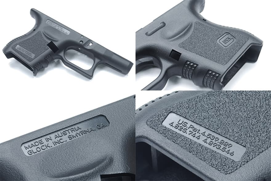 GUARDER US VERSION オリジナルフレーム 東京マルイ GBB G26 / KJ G27用 [カラー：ブラック / OD / ピンク / REB / TAN]