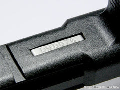 Guns Modify ステンレスシリアルナンバータグ 東京マルイ GBB グロック [マーキング：G17(DMD076) / G18C(ESR315) ]