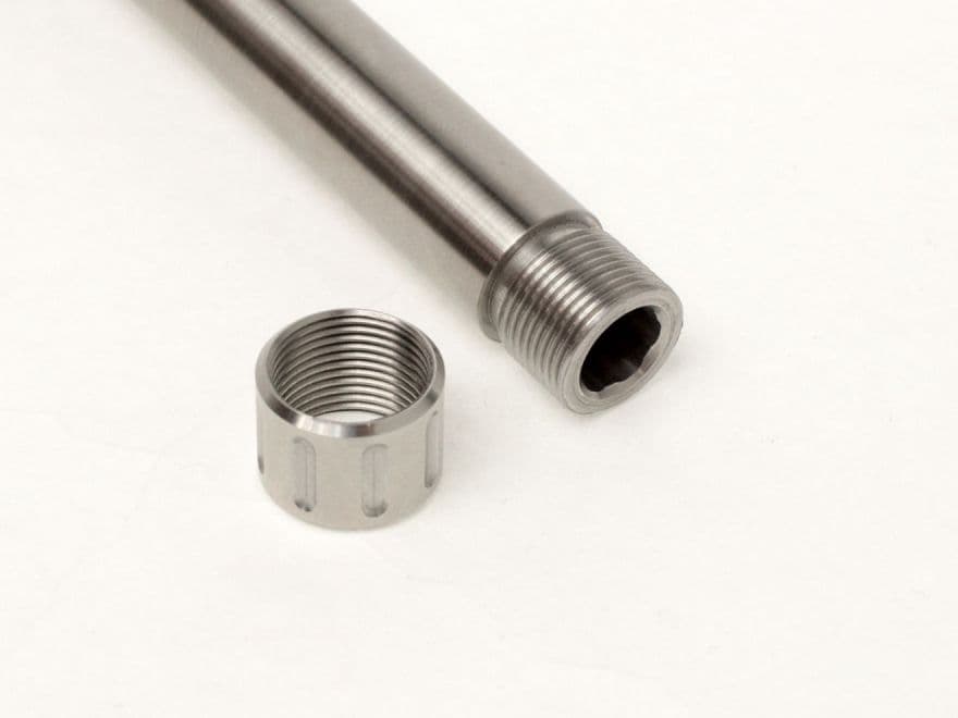 Guns Modify KKMスタイル マッチスレッドアウターバレル 東京マルイ GBB G17 / G18C / G22 [バレルカラー：TiNゴールド / グレイ]