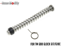 Guns Modify 125%リコイルスプリング+メタルガイド & ハンマースプリング 東京マルイ GBB G17 / G18C / G22 [ガイド素材：スチール / ステンレス / ステンレスTiN]