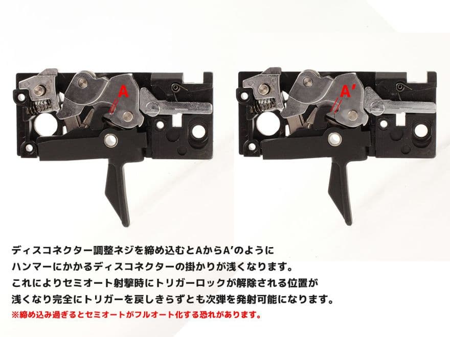 Guns Modify スチールCNC アジャスタブル タクティカルトリガー 東京マルイ GBB M4シリーズ