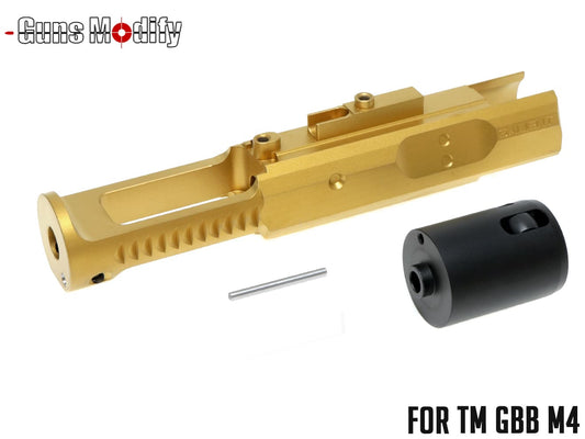 Guns Modify ステンレス CNC ボルトキャリア 東京マルイ GBB M4シリーズ [カラー：TiNゴールド / TiCNブラック / シルバー]