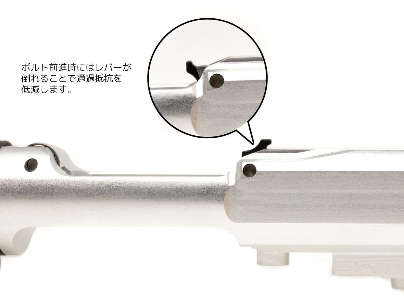 Guns Modify A7003T6 CNC ZERO スピードボルトキャリア 東京マルイ GBB M4シリーズ [カラー：ブラック / シルバー / ゴールド / ブルー / レッド]