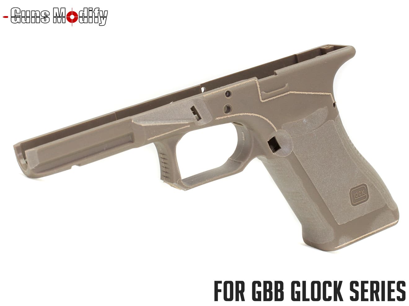 Guns Modify Gen3 ポリマー樹脂+ファイバー AGCスタイル CNC リダクションフレーム 東京マルイ GBB GLOCKシリーズ [カラー：ブラック / FDE / クリア]