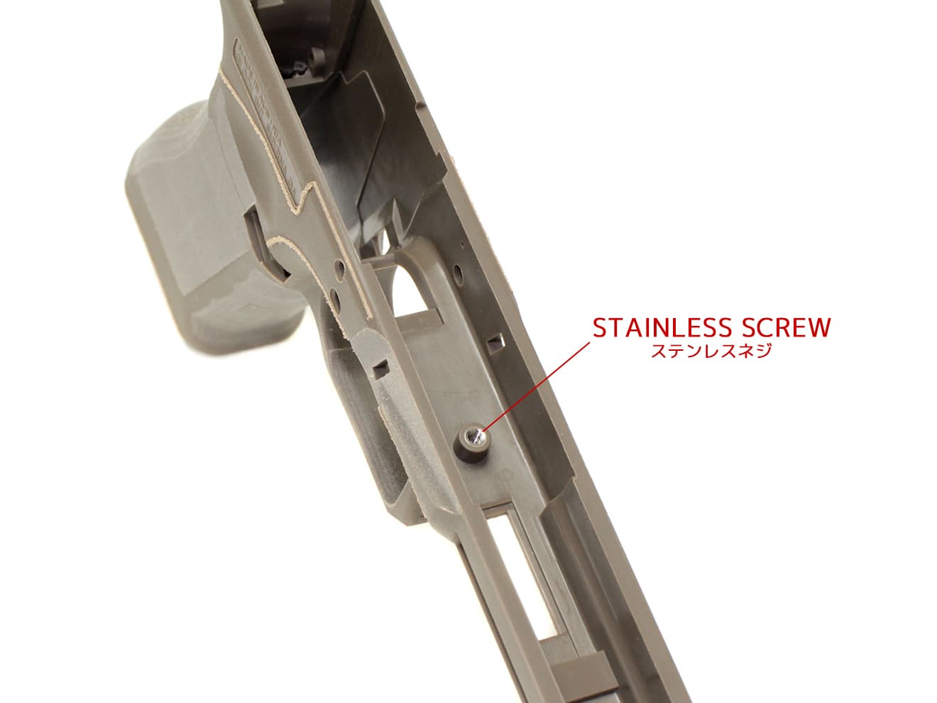Guns Modify Gen3 ポリマー樹脂+ファイバー AGCスタイル CNC リダクションフレーム 東京マルイ GBB GLOCKシリーズ [カラー：ブラック / FDE / クリア]