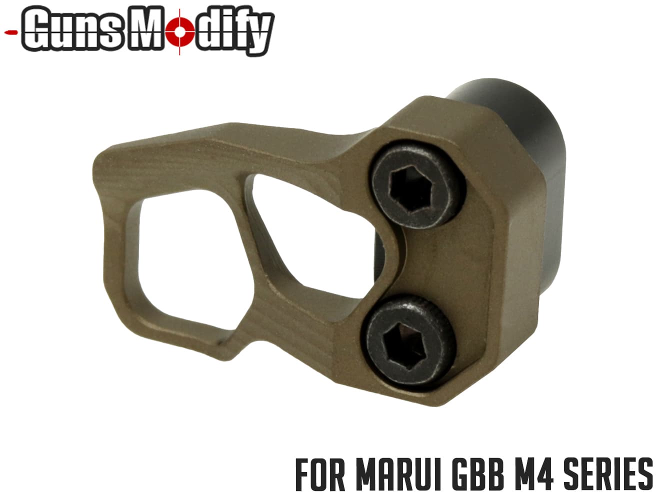 GUNS MODIFY ODINスタイル エクステンデッド マガジンキャッチ for 東京マルイ GBB M4 [カラー：ブラック / シルバー / FDE / レッド]