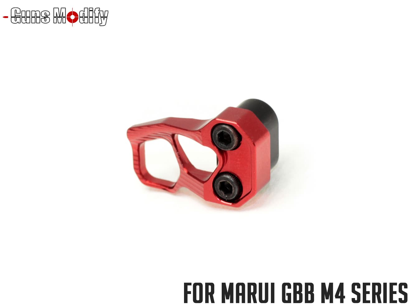 GUNS MODIFY ODINスタイル エクステンデッド マガジンキャッチ for 東京マルイ GBB M4 [カラー：ブラック / シルバー / FDE / レッド]