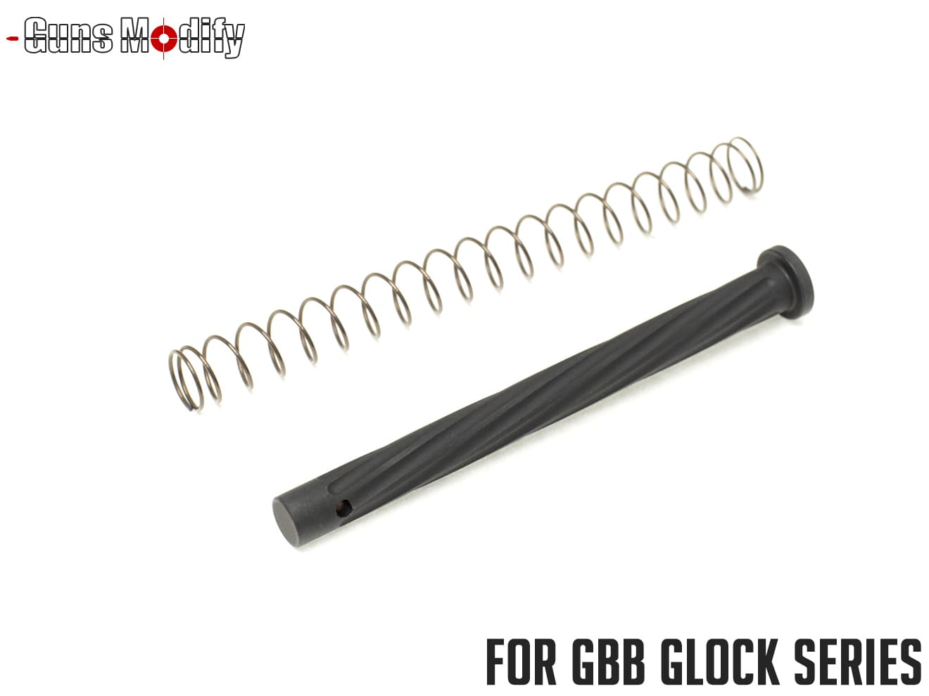 Guns Modify DEMスタイル G17 スパイラル ステンレススプリングガイド 東京マルイ GBB G17 / G18C / G22 / G34 [カラー：シルバー / TiNゴールド / ブラック]