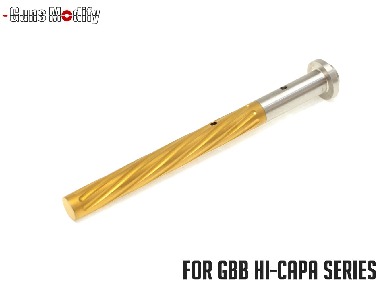 Guns Modify DEMスタイル Hi-CAPA5.1 スパイラル ステンレススプリングガイド  東京マルイ GBB ハイキャパ5.1 [カラー：シルバー / TiNゴールド]