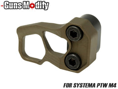 GUNS MODIFY ODINスタイル エクステンデッド マガジンキャッチ for SYSTEMA PTW M4 [カラー：ブラック / シルバー / FDE / レッド]