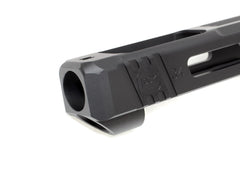 Guns Modify G34 SA CNC Tier 1 アルミスライド＆ステンレス ボックスフルート アウターバレルセット 東京マルイ GBB G17 / G22 / G34 [バレルカラー：TiNゴールド / シルバー]