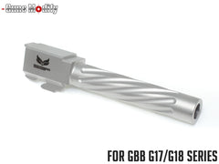 Guns Modify S3Fスタイル G17 スパイラルフルートバレル ステンレス 東京マルイ GBB G17 / G18C / G22 [バレルカラー：TiNゴールド / シルバー]