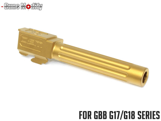 Guns Modify DEMスタイル G17 ストレートフルートバレル ステンレス 東京マルイ GBB G17 / G18C / G22 [バレルカラー：TiNゴールド / シルバー]