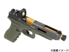 Guns Modify G34 SA ボックスフルート ステンレスCNC スレッドアウターバレル / インナーセット 東京マルイ GBB G34 [バレルカラー：TiNゴールド / シルバー]