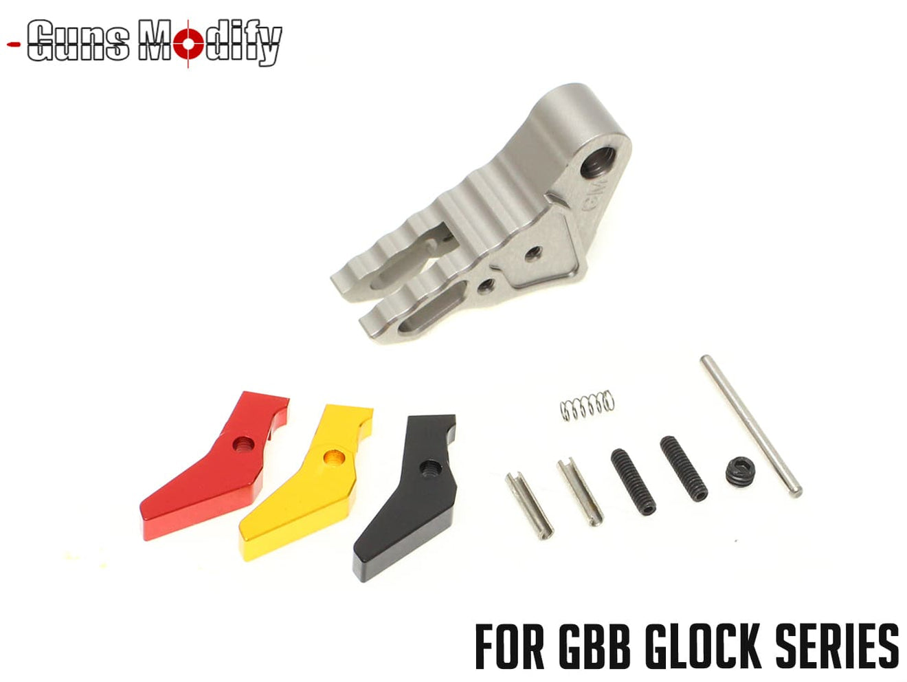 Guns Modify GLOCK KIスタイル アジャスタブルトリガー 東京マルイ / UMAREX GBB グロック用 [カラー：ブラック /  グレイ / レッド]