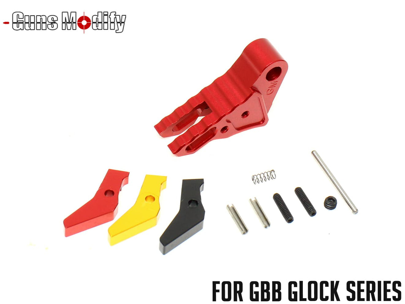 Guns Modify GLOCK KIスタイル アジャスタブルトリガー 東京マルイ / UMAREX GBB グロック用 [カラー：ブラック /  グレイ / レッド]