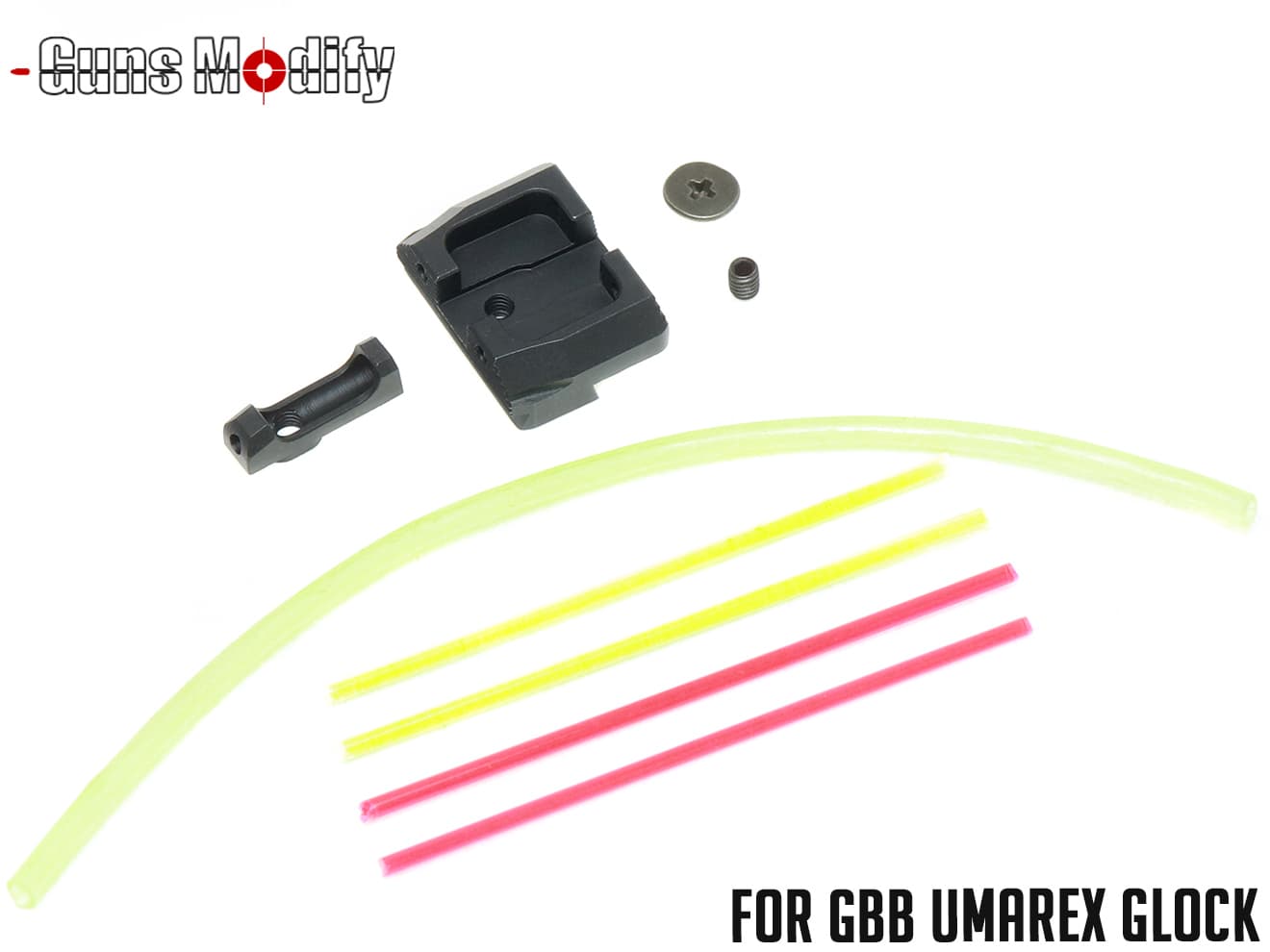 Guns Modify ロープロファイル スチールファイバーサイト GLOCKシリーズ [適合：東京マルイ・WE 用 /  UMAREX用]