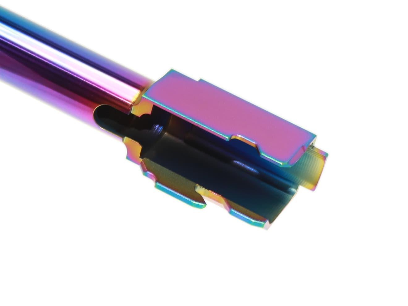 Guns Modify KKMスタイル マッチスレッドアウターバレル 東京マルイ GBB G17 / G18C / G22 [バレルカラー：TiNゴールド / グレイ]