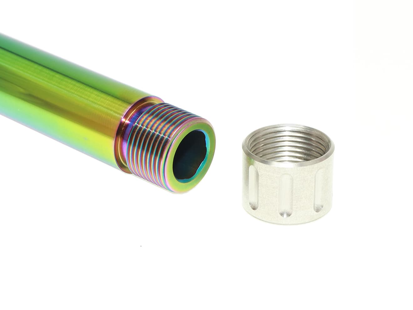 Guns Modify KKMスタイル マッチスレッドアウターバレル 東京マルイ GBB G17 / G18C / G22 [バレルカラー：TiNゴールド / グレイ]