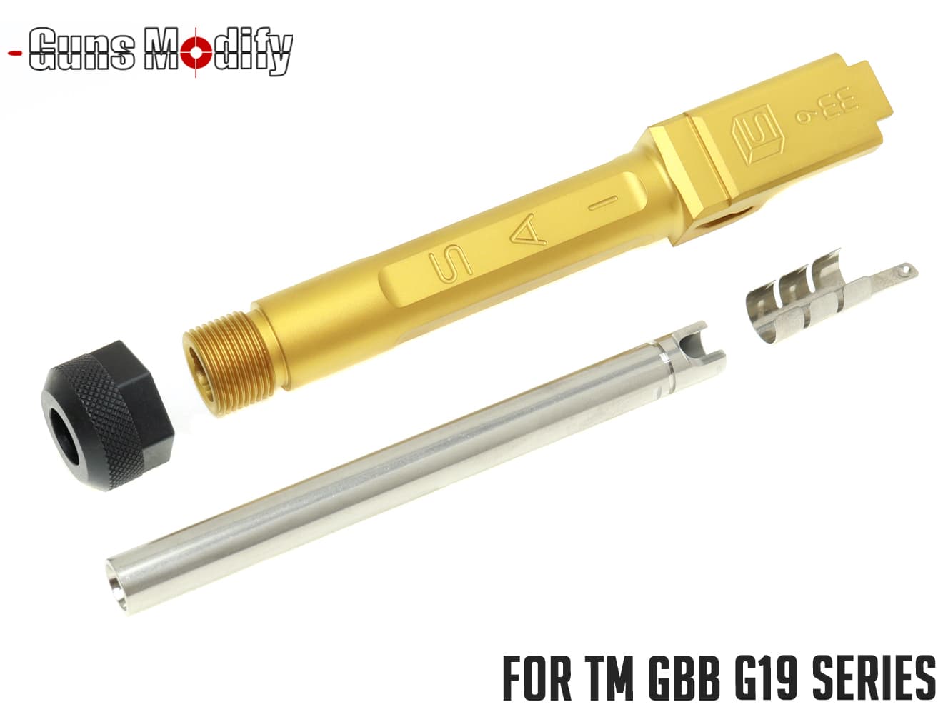 Guns Modify G34 SA ボックスフルート ステンレスCNC スレッド