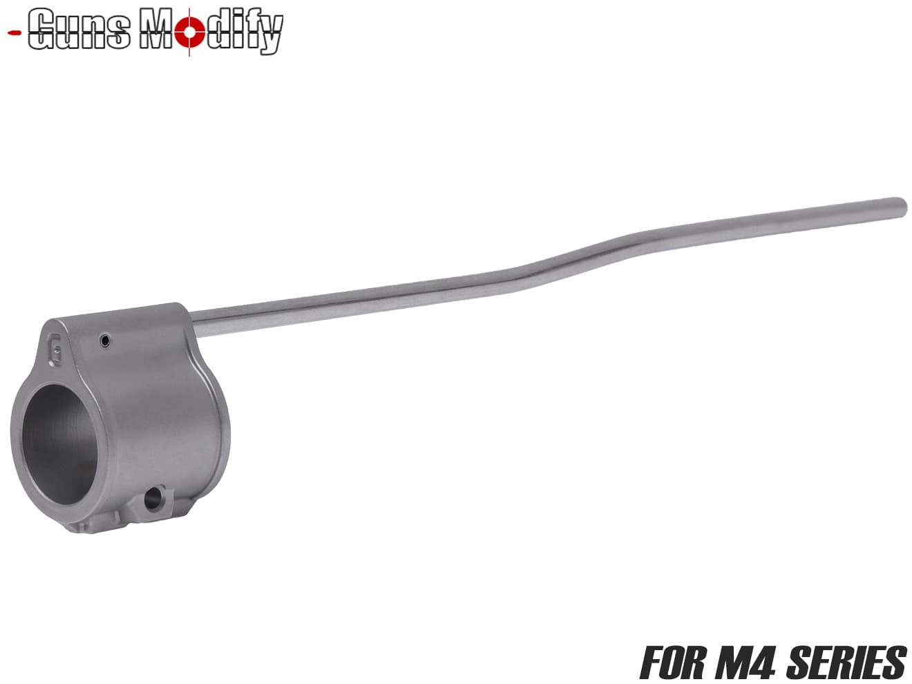 Guns Modify ステンレス Gスタイルガスブロック&ガスチューブセット for M4 [カラー：BK / SV]