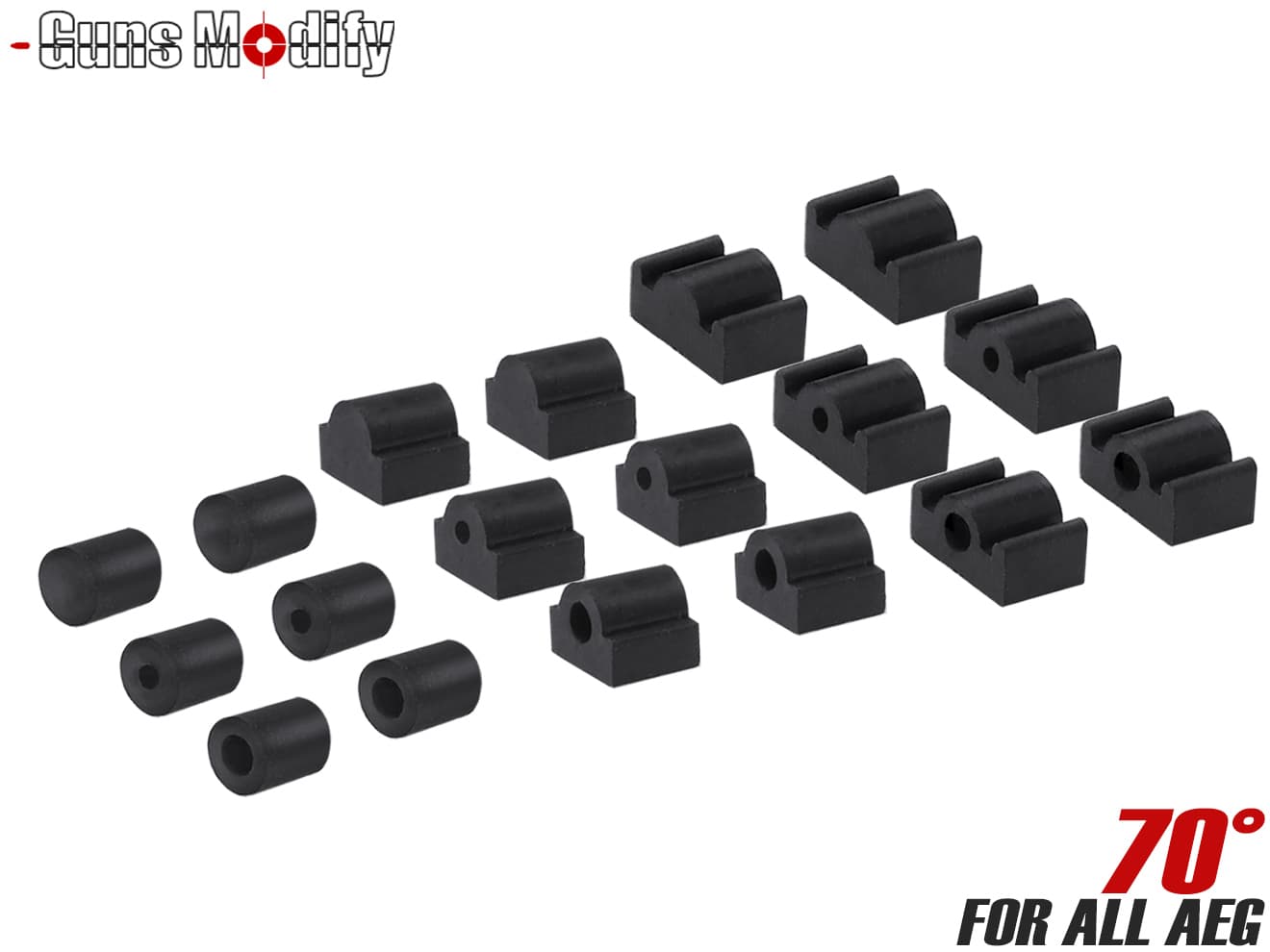 Guns Modify 9パラメーター ホップテンショナーラバーセット [ラバー硬度：60°  / 70° ]