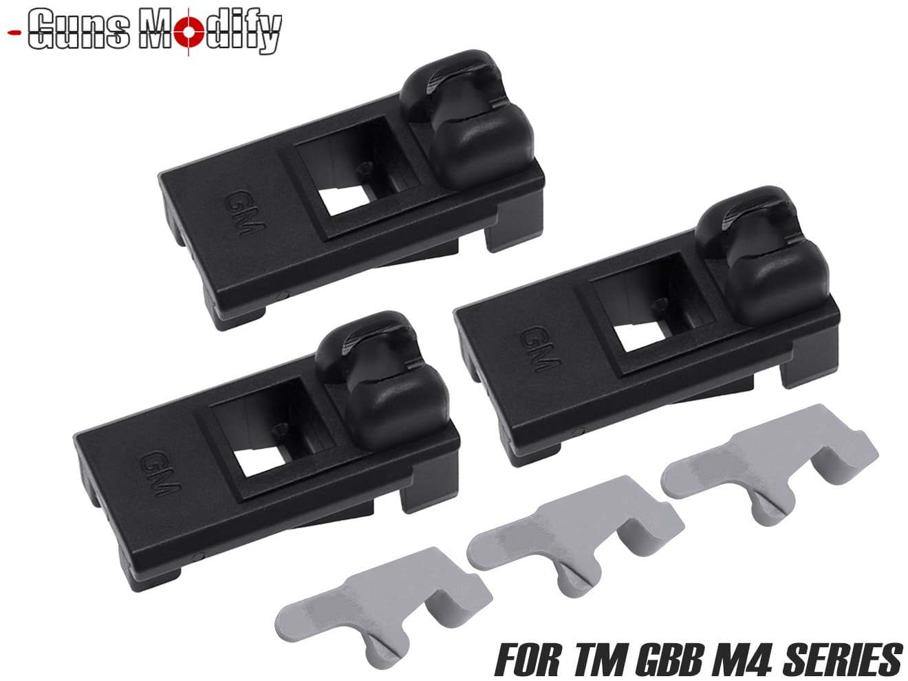 Guns Modify EVO ハイテナシティ 強化マガジンリップ & フォロアーリンクB * 1SET for TM GBB M4 [セット内容：1SET / 3SET / 3SET＋メンテツール]