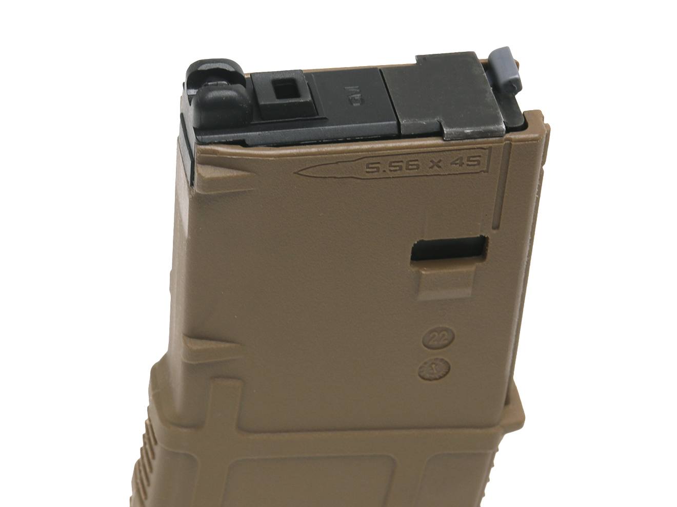 Guns Modify EVO Gen3スタイル マガジン for TM GBB M4 [セット内容・カラー：マガジン付・BK / マガジン付・FDE / スペアケースのみ・BK / スペアケースのみ・FDE]